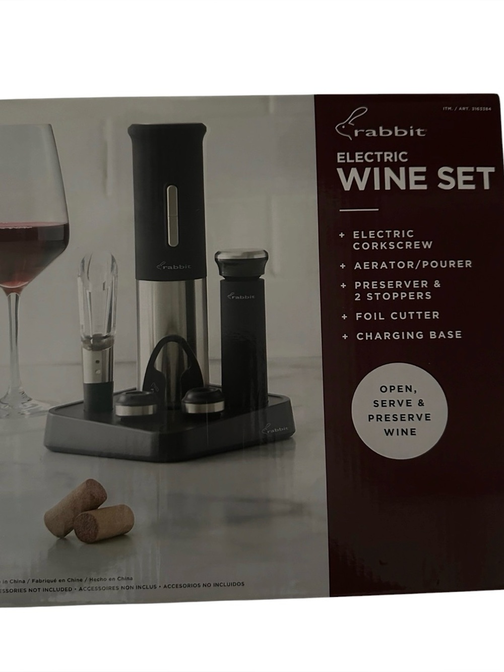 Electric Wine Set Black
